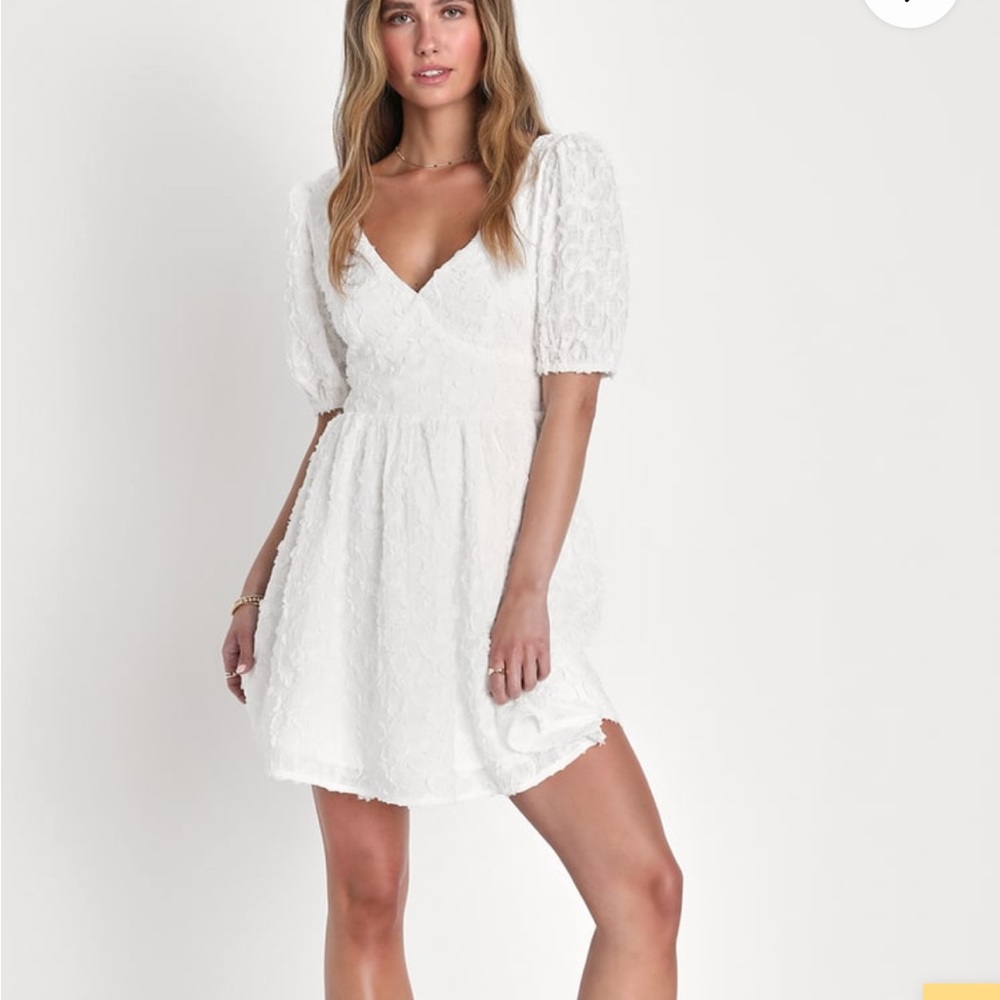 Backless White Dress